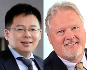 Headshots of Hao Sun and Tom Elmer